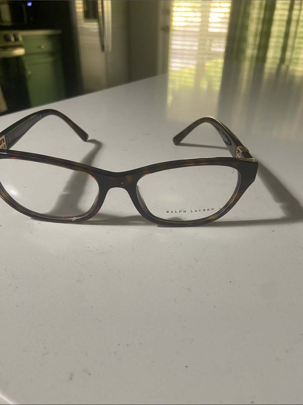 Ralph Lauren Women's Tortoiseshell Acetate Glasses - Brown/Amber new without tag